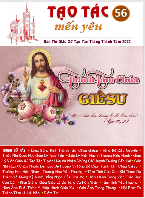 Bản Tin "Tạo Tác Mến Yêu" Số 56 Bản Tin "Tạo Tác Mến Yêu" Số 56