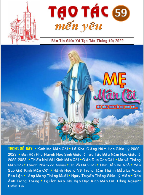 Bản Tin "Tạo Tác Mến Yêu" Số 59 Bản Tin "Tạo Tác Mến Yêu" Số 59