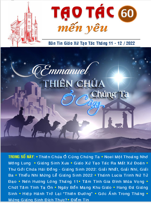 Bản Tin "Tạo Tác Mến Yêu" Số 60 Bản Tin "Tạo Tác Mến Yêu" Số 60