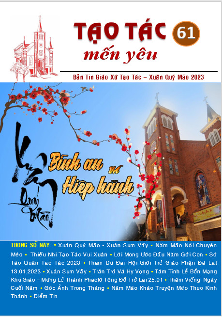 Bản Tin "Tạo Tác Mến Yêu" Số 61 Bản Tin "Tạo Tác Mến Yêu" Số 61