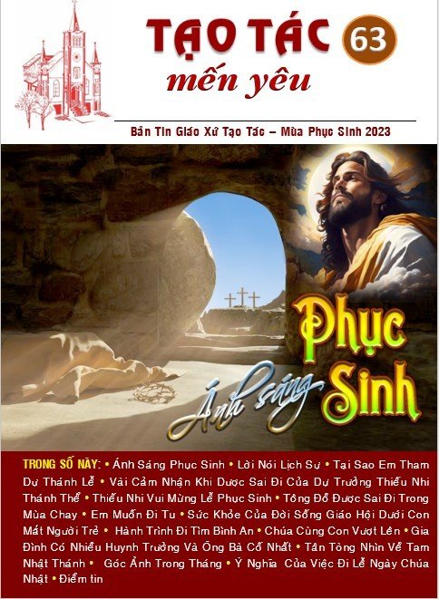 Bản Tin "Tạo Tác Mến Yêu" số 63 Bản Tin "Tạo Tác Mến Yêu" số 63