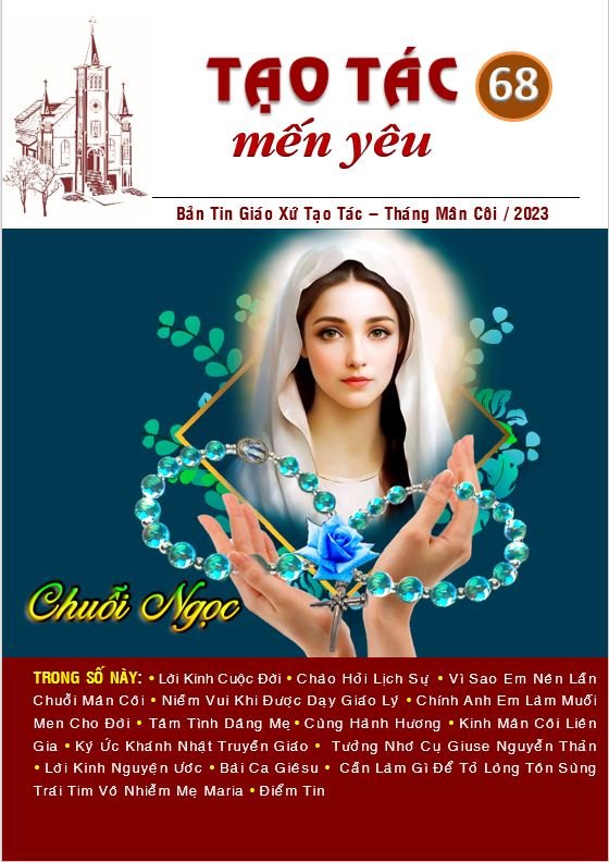 Bản Tin "Tạo Tác Mến Yêu" Số 68 Bản Tin "Tạo Tác Mến Yêu" Số 68