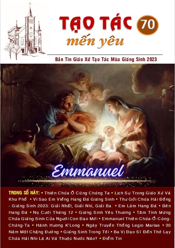 Bản Tin "Tạo Tác Mến Yêu" Số 70 Bản Tin "Tạo Tác Mến Yêu" Số 70
