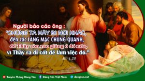 Manna: Bà phục vụ các ngài (Thứ Tư Tuần 1 Thường niên - Mc 1,29-39) Manna: Bà phục vụ các ngài (Thứ Tư Tuần 1 Thường niên - Mc 1,29-39)