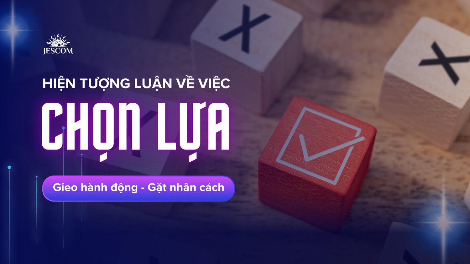Hiện tượng luận về việc chọn lựa: Gieo hành động - gặt nhân cách Hiện tượng luận về việc chọn lựa: Gieo hành động - gặt nhân cách