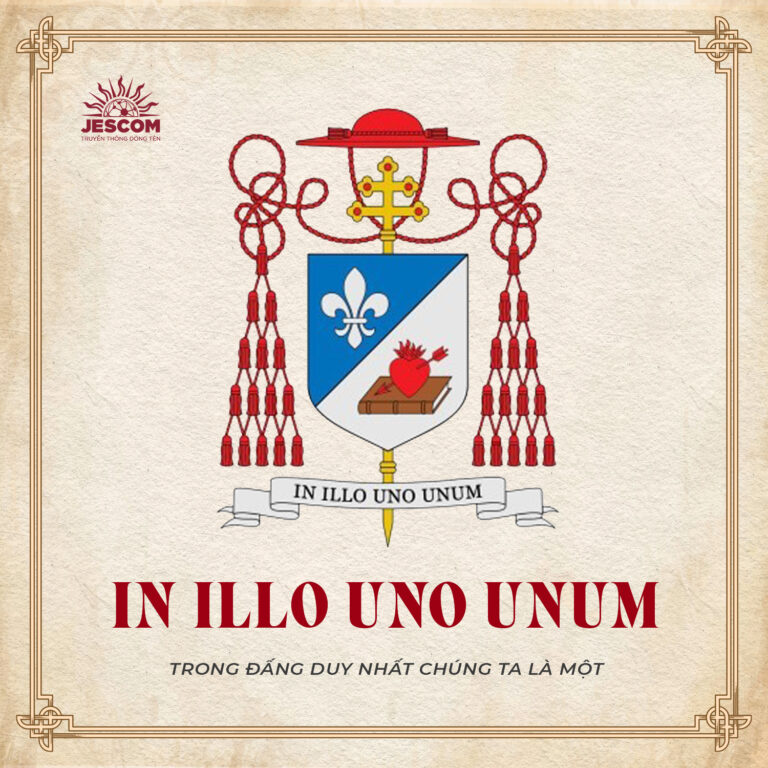 Biểu tượng trên huy hiệu Hồng y của Đức Giáo hoàng Lêô XIV