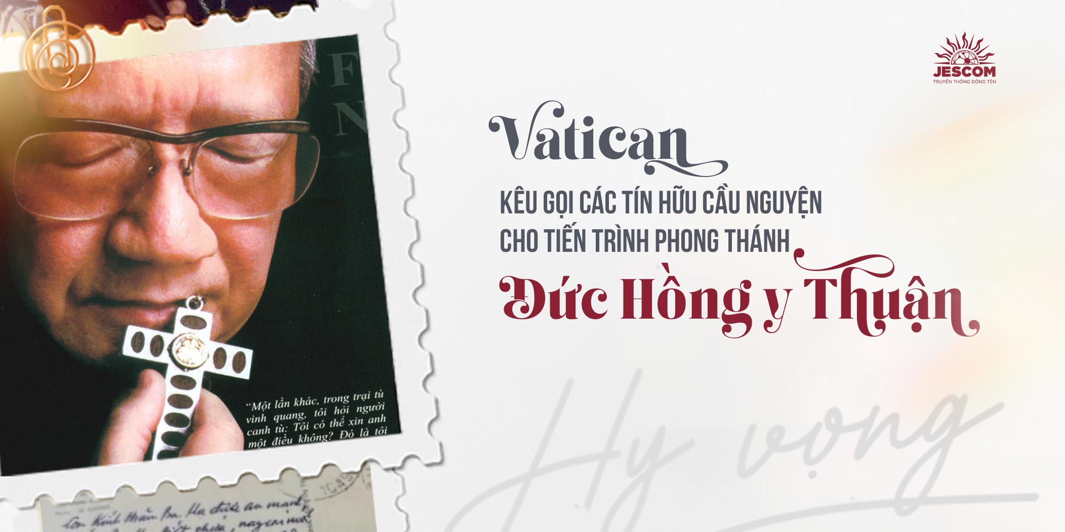 Vatican kêu gọi cầu nguyện cho tiến trình phong thánh Đức Hồng y Thuận Vatican kêu gọi cầu nguyện cho tiến trình phong thánh Đức Hồng y Thuận