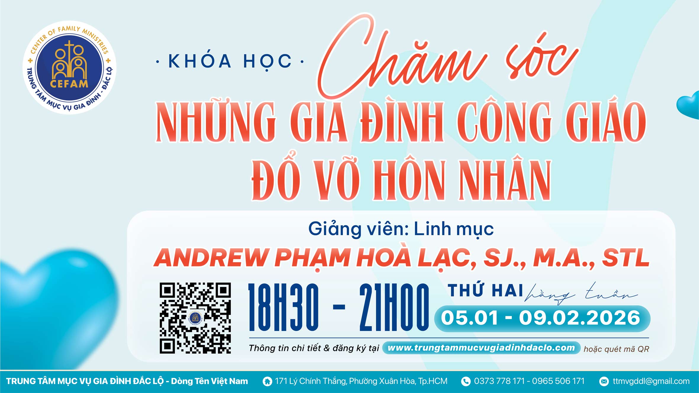 Khóa học: "Chăm sóc những gia đình Công giáo đổ vỡ hôn nhân" Khóa học: "Chăm sóc những gia đình Công giáo đổ vỡ hôn nhân"