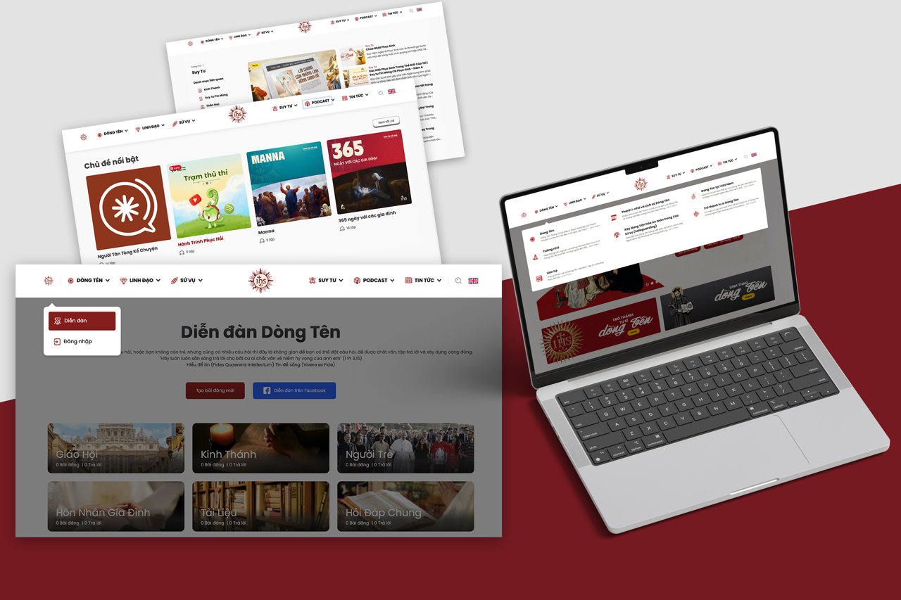 Dòng Tên Việt Nam ra mắt website phiên bản mới Dòng Tên Việt Nam ra mắt website phiên bản mới