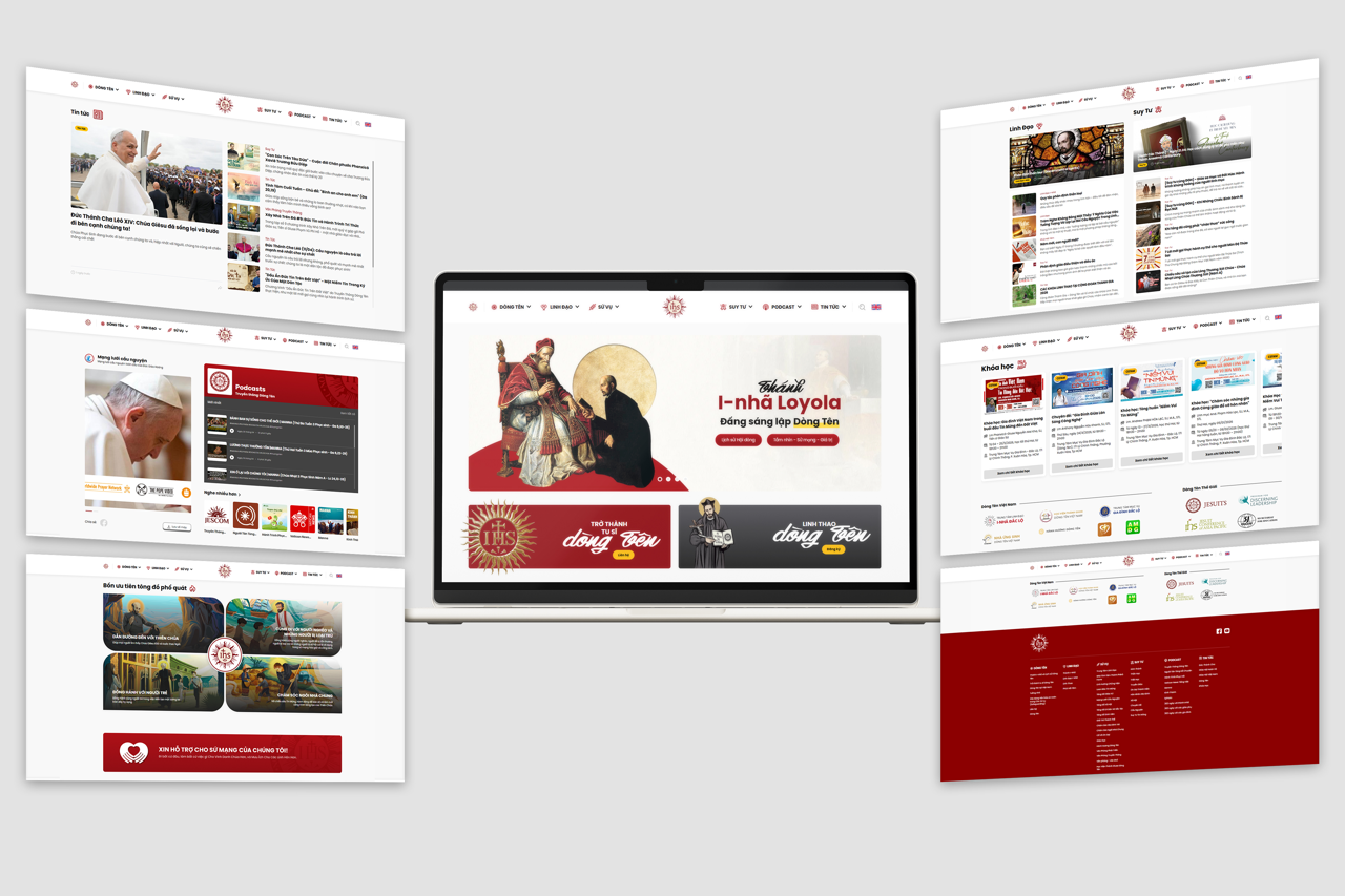 Dòng Tên Việt Nam ra mắt website phiên bản mới Dòng Tên Việt Nam ra mắt website phiên bản mới