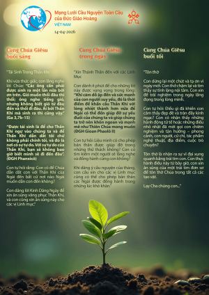 Tông Đồ Cầu Nguyện, 14-04-2026