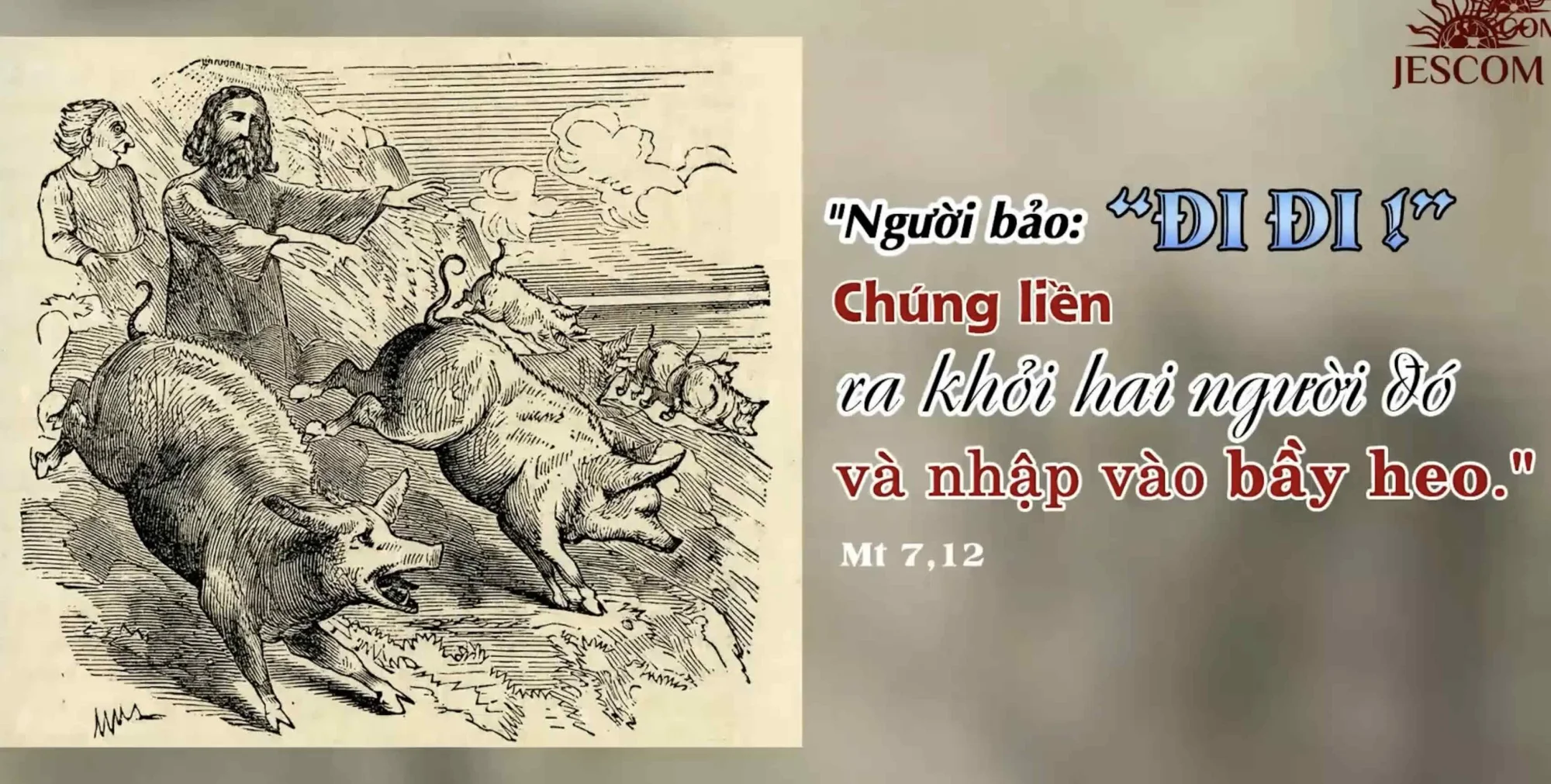 Manna: Đi đi (Thứ Tư Tuần 13 Thường niên - Mt 8,28-34) Manna: Đi đi (Thứ Tư Tuần 13 Thường niên - Mt 8,28-34)