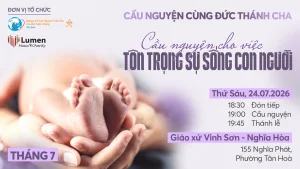 Cầu nguyện cùng Đức Thánh Cha – Hồi tâm với Thánh ca tại Nhà thờ Vinh Sơn Nghĩa Hoà Cầu nguyện cùng Đức Thánh Cha – Hồi tâm với Thánh ca tại Nhà thờ Vinh Sơn Nghĩa Hoà