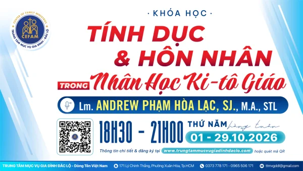 Khóa học: "Tính dục & Hôn nhân trong Nhân học Ki-tô giáo"