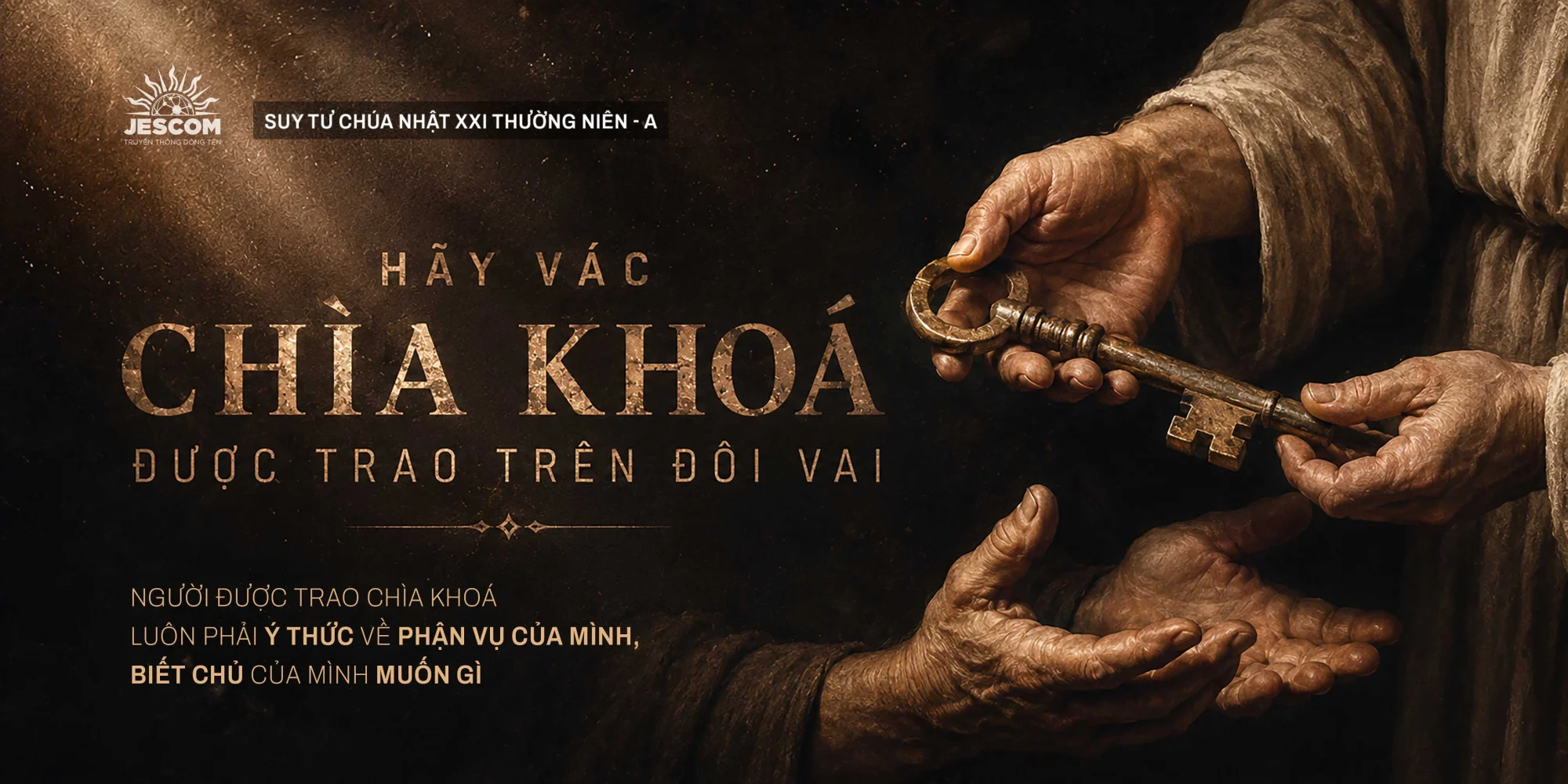 Hãy Vác Chìa Khoá Được Trao Trên Đôi Vai | Suy tư Tin Mừng CN XXI Thường Niên - Năm A Hãy Vác Chìa Khoá Được Trao Trên Đôi Vai | Suy tư Tin Mừng CN XXI Thường Niên - Năm A