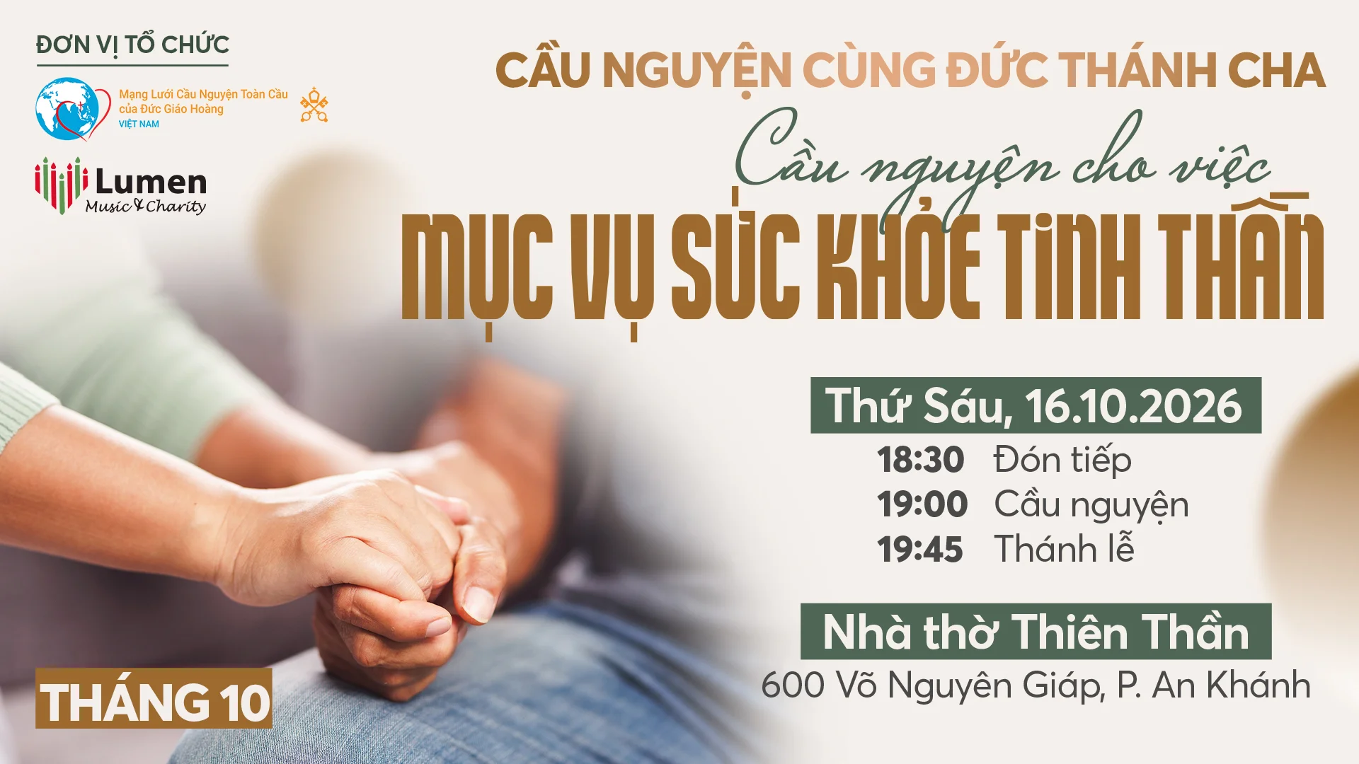 “Cầu nguyện cùng Đức Thánh Cha” – Tháng 10 tại Nhà thờ Thiên Thần - Dòng Tên “Cầu nguyện cùng Đức Thánh Cha” – Tháng 10 tại Nhà thờ Thiên Thần - Dòng Tên